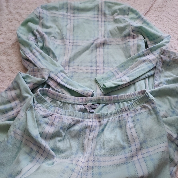Charter Club Cozy Mint Pajama Set XL Loungewear Relaxed Fit Comfy - Picture 3 of 4